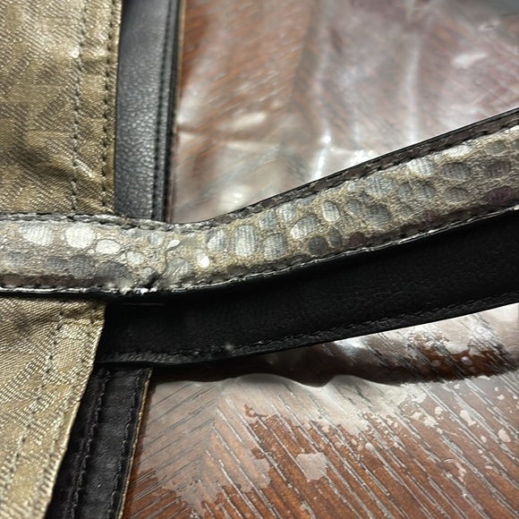 Dkny silver and brown/gold large tote bag/ handbag - Picture 6 of 9